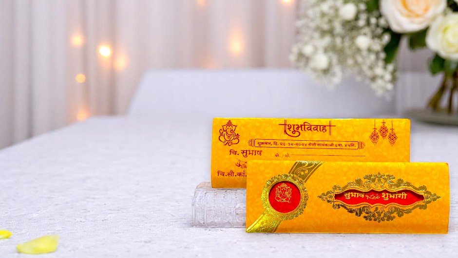 Aarambh 5 Fold Wedding Cards Banner 2025