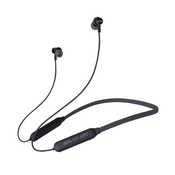 EVM EnSport Bluetooth In-Ear Wireless Earphones Neckband Black