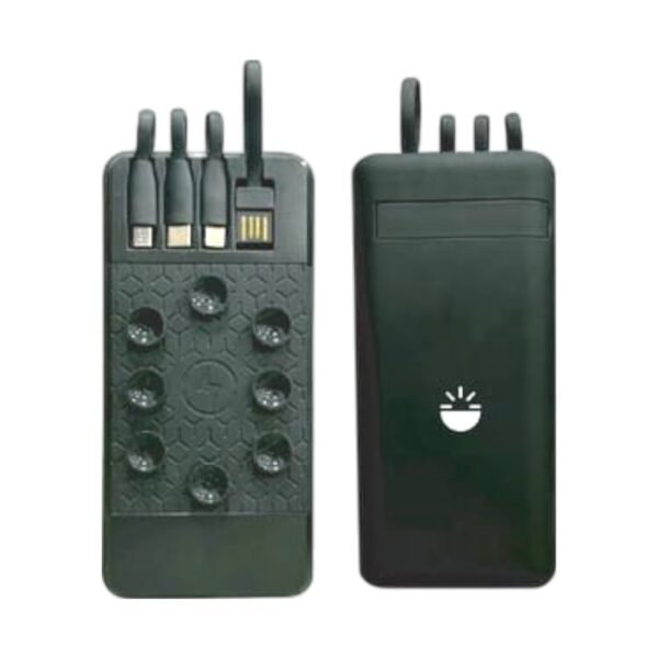 Glow Gadgets Ray 10000 mAh Wireless Power Bank With Suction Black