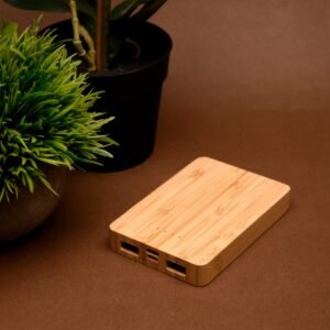 Wangari Aspen Mini 5000 mAh Power Bank Bamboo Wood