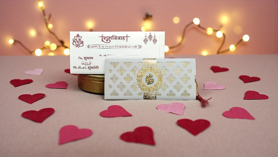 Aarambh 3Fold Wedding Invitation Cards Banner