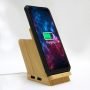 Wangari Maple Bamboo 15W Wireless Charger With Pen Stand