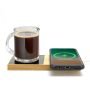 Wangari Willow 15W Bamboo Wireless Charger With Cup Warmer